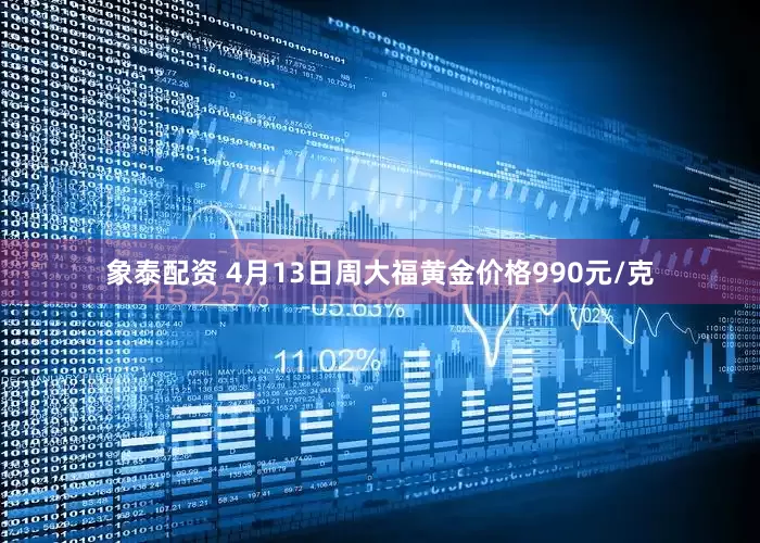 象泰配资 4月13日周大福黄金价格990元/克