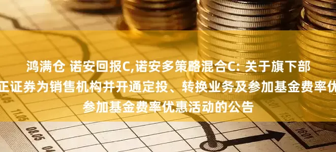 鸿满仓 诺安回报C,诺安多策略混合C: 关于旗下部分基金增加方正证券为销售机构并开通定投、转换业务及参加基金费率优惠活动的公告